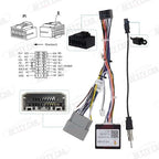 16pin Car Stereo Radio Power Retrofit Wiring Harness Adapter fits for Jeep Wrangler Cherokee Compass Grand Patriot Dodge Caliber Voyager Chrysler Sebring