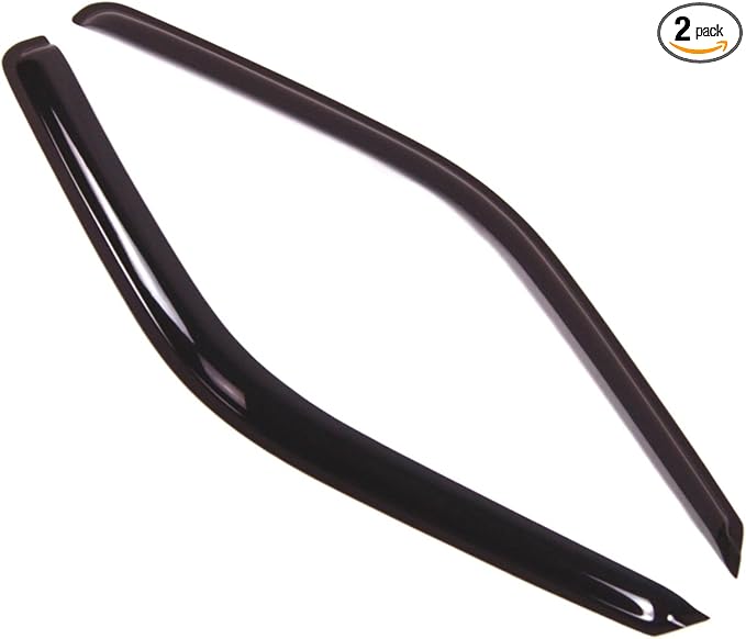 Outside Mount Window Vent Visors Rain Guards Compatible with Chevy C2500 Suburban 1992-1999 | Side Window Wind Deflectors Rain Shields | Smoke Tinted, 2 Pcs Set, DGWV-067-6