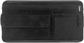 Suede Car Sun Visor Organizer with Multi-Pocket Net Zipper, Glasses Case, Sunglass Holder for Interior Accessories (Black)