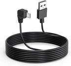 Dash Cam Cable for Micro Dash Cam,11.5FT L Angle Micro Adapter Dash Camera Power Cord,Dashcam Charger Cord for Mirror Camera,Driving Recorder,Car DVR