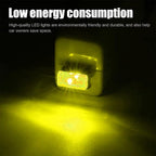 4 PCS USB LED Car Interior Atmosphere Lamp, Portable Mini LED Night Light, Plug-in USB Interface Trunk Ambient Lighting Kit, Universal Car Interior Accessories (Yellow)