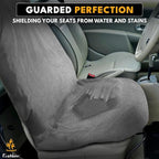 Car Seat Cover Sweat Towel – Waterproof Universal Seat Protector for Gym, Workout, Swimming, Camping & Dog Travel – Washable Car Seat Cover for Cars, Trucks, SUVs & Vans – Grey 29" x 55.5"