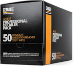 Ceramic Headlight Restoration Professional Detailer Pack (50 Step 1 Oxidation Removing Wipes) - Easily Remove Oxidation from Old and Faded Headlights
