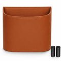 Leather Car Trash Can – Leakproof & Easy-to-Clean Car Trash Bin for Luxury Cars, SUVs & Trucks | Includes 60 Custom Liners, Secure Hook, Easy Install, Brown