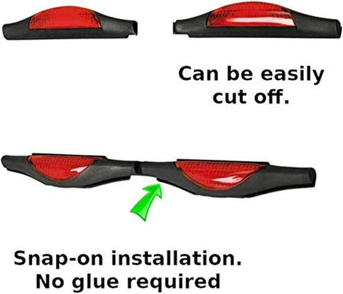 Car Door Protectors Bump Door Edge Strip Dent Reflectors on Car Rear Front Door Scratches Protection