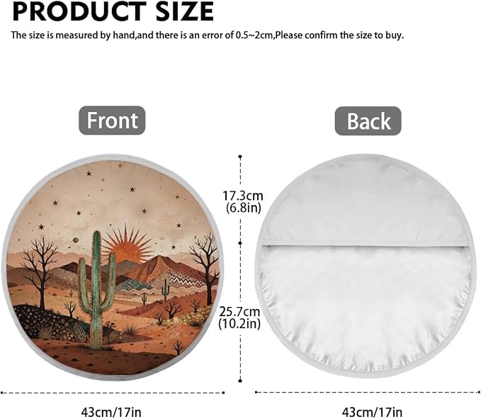 Cactus Steering Wheel Sunshade Cover Anti Slip Car Interior Accessories for Sun Heat Desert Car Interior Sunshade Easy Installation Universal Steering Wheel Shield