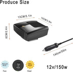 12 Volt Heater For Car 150W Fast Heating Cooling Fan Defogger & Defroster 360° Rotation Portable Car Heater That Plugs Into Cigarette Lighter Small Air Heat 202514