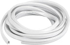 U Channel Edge Trim, 13.1ft Length Rubber Guard Seal Strip Edge Protector Fit for 1-2.5mm Edge, (15/64" W x 25/64" H) White