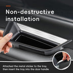 Car Door Tray Organizer Compatible for Cadillac XT5 2025 2024 2023 2022 2021-2017 Accessories Interior Car Door Handle Insert Pocket Storage Box