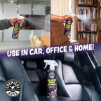 Galactic Scent Air Freshener and Odor Eliminator, 16 fl oz with 3 Pack of Hanging Air Fresheners (Great for Cars, Trucks, SUVs, RVs, Home, Office, Dorm Room & More) - HOL460