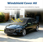 Windshield Cover All-Weather Front Car Sun Shade Snow Ice Cover Exterior Protector for Most Cars SUVs