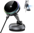 XO Qi2.2 Magnetic Car Mount Charger,25W Fast Charging with Cooling Fan and LED Light, 360° Rotatable Strong Hold Car Phone Mount with for Phone,Universal Fit for Most Vehicles, Easy Installation