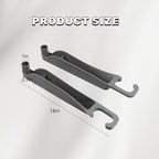 2PCS Car Seat Gap Filler Organizer, Multifunctional Seat Side Gap Filler Between Seat and Console, with Organizer & Hook Function for Avoiding Dropped Items, Universal Fits (Gray)