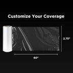 Clear Universal Door Sill Guard - 60" x 2.75" - Ultimate Protection for Car or Truck Door Sills against High Traffic and Damage, Easy to Install Interior Protection Film Kit