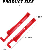 2PCS Car Seat Gap Filler, Anti-Drop Vehicle Console Crevice Blocker with 2 Storage Areas, Seat Side Seam Organizer Plug from Droping, Universal Automotive Interior Accessories(Red)