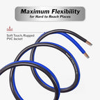8 Gauge Wire (50Ft) Copper Clad Aluminum CAA - Primary Automotive, Car Amplifier Power and Ground Cable, Battery Cable, Audio Speaker Stereo, RV Trailer Wiring