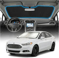 for Ford Fusion Sun Shade Windshield Cover - Custom Fit Fusion Accessories 2013-2021 Sunshade Foldable UV Protection & Heat Shield Sun Visor Accessories