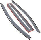 Car Window Rain Guard | Outside Mount Visors Auto Side Window Deflectors | Windows Visor Rain Shields Compatible with 2013-2016 Toyota RAV4 | 4 Pcs Set, LGWV2-741, Light Tinted
