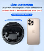 Dash Cell Phone Car Mount, Multifunctional Car Dashboard Mobile Phone Holder, 360 Rotatable Non Slip Mat Universal Car Phone Stand Hands Free, Compatible with iPhone, Samsung, Google, Android