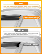 6-pcs Window Rain Guard for Toyota RAV4 2019-2025 RAV 4 Low-Profile Rain Guards Side Window Visors Low Profile Vent Visor Window Deflectors Tape-On Vent Shades Car Accessories