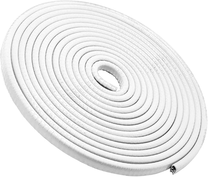 Fekey&JF Car Door Edge Guards, 16FT Car Edge Rubber Seal Trim Protector, No Glue Needed U Shape Car Door Guard Universal for Most Cars, Vehicles, SUVs (White/16FT)