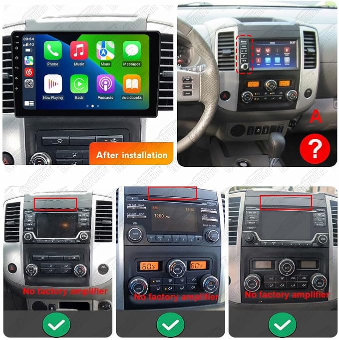 5GWiFi Upgrade Stereo Radio for Nissan Frontier SV 2013-2020 - 8-Core Wireless Car-Play Android Auto GPS Navigation - 2GB RAM 64GB ROM 9 Inch Touch Screen Blue-Tooth RDS FM DSP SWC Camera | 9 Inch 8-Core Wireless Car-Play Android Auto G...