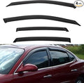 4pcs Window Visors Compatible with 2005-2009 Buick Lacrosse Front+Rear Smoke Tint Sun/Rain Guard Outside Mount Tape-On Vent 2006 2007 2008