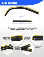 in-Channel Rain Guards Fit for Truck Chevy Silverado/GMC Sierra 2014-2018 Double Cab, Window Rain Guards Visors Vent Visors Window Deflector Vent Shades Car Accessories -4 pcs