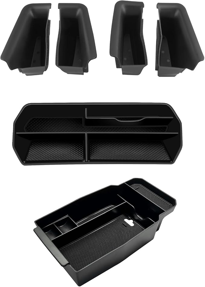 6Pcs for 2023-2026 Mazda CX-50 Center Console Organizer Door Handle | for 2023 2024 2025 2026 Mazda CX-50 Hybrid Accessories Middle Console Storage Box & Door Handle Pockets