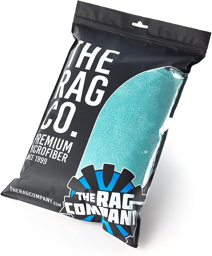 Eagle Edgeless 450 (6-Pack) Professional Korean 70/30 Blend Super Plush Microfiber Detailing Buffing Polishing Drying Towels for Cars 16x16 in, Teal Blue