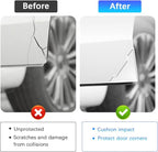 4PCS Car Door Edge Guard Sticker, Anti-Collision Self-Adhesive Vehicle Door Corner Protector, Anti-Rub Automotive Exterior Edge Cover Decor, Universal for Truck SUV Sedan