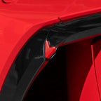 Car Door Edge Guards,Car Door Corner Protector Pads Compatible with Corvette C8 Stingray Z06 Z51 2020 2021 2022 2023 2024,Door Middle Protrusion,V-Shaped Anti-Collision,Red