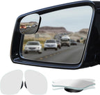 Frameless Blind Spot Mirror, HD Glass Convex Wide Angle Rearview Blindspot Mirror for Car Side Mirror Blind Spot (Rhombus, Pack of 2)