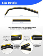 in-Channel Window Rain Guards Fit for Jeep Grand Cherokee 2011 2012 2013 2014 2015 2016 2017 2018 2019 2020, Visors Vent Visors Window Deflector Vent Shades Car Accessories -4 pcs