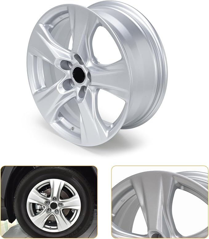 New 17'' x 7" Aluminum Alloy Wheel Rim Compatible with 2019-2023 Toyota RAV4, Factory Replacement Rim, Direct Fit, OEM Design Replacement Rim