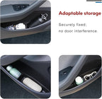 Car Door Side Storage Box for Tesla Model Y Juniper 2026 2025, Car Accessories for Women Men, TPE Front Rear Door Insert Tray Side Organizer Protector Liner for New Model Y Juniper Accessories 4PCS
