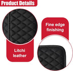 2PCS Car Side Pocket Organizer, Universal Waterproof PU Leather Auto Seat Gap Filler Storage Bag, Self-Adhesive Multifunctional Car Door Sunglasses Holder Pouch for Phone, Card (L)