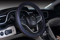 Small Size Steering Wheel Cover Anti-Slip,Safety,Soft,Breathable,Durable,Full Surround,Comfortable Grip Microfiber Leather (14-14.25 inch, Black Purple)