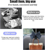 2PCS Car Seat Headrest Hook, Cute Bow Stylish Seat Back Purse Handbag Hanger Organizer, Multi-Purpose Auto Backseat Storage Hook Holder for Umbrella Coat Bag, Universal Fit (Dark Blue)