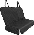 ALLANSING XL Back Seat Cover for Full‑Size Trucks Rear Bench, Zippered Center Armrest Opening, Heavy Duty 900D Waterproof Non‑Slip Car Seat Protector for Messy Kids & Drooling Dogs, Easy Clean (Black)