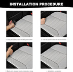 Car Seat Cushion, 1.2" Thick Comfort Memory Foam Auto Seat Pad with Non Slip Bottom, Breathable Driver Seats Pillow Pressure Relief Chair Cushion for Vehicle Office Home (Gray)