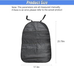 2PCS Kick Mat Back Seat Protector, Waterproof Car Backseat Cover for Kids with 2 Storage Mesh Pockets, Universal Vehicle Seat Back Organizer Protect from Dirt and Mud