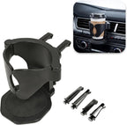 Car Cup Holder, Stable Cup Holder Expander for Car Air Vents, Car Ashtray Holder, Suitable for Sedans SUVs Trucks with Horizontal Blade Vents (Black)