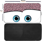Windshield Sun Shade Car Sun Shade 2026 Pink Car Accessories for Women Car Shades for Front Window Girly Windshield Cover Sunshades for Summer Heat Portection(Pink Leopard, S)