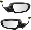 Driver & Passenger Side Power Heated Mirror Set Paint to Match Power Folding Compatible with 2017-2018 Kia Forte KI1320214 KI1321214