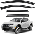 GrandWheel Window Deflectors Smoke Tinted Tape-On Side Window Vent Visor Deflectors Rain Guards Compatible with Hyundai Santa Cruz 2022-2026 - 4pcs. GW0378
