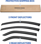 Window Visors Rain Guards for 2009 2010 2011 2012 2013 Kia Forte, Out-Channel Window Vent Wind Deflectors Visors Shades for 09 10 11 12 13 Kia Forte