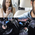 Multi Car Retractable Backseat 3 in 1 Car Charging Station Box Compatible with All Phones | iPhone | Samsung | Uber Taxi Lyft Turo Ride Share Customer Charging Dock Attach to Headrest