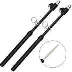 Tire Pressure Gauge Heavy Duty Dual Head Truck Tire Gauge | Solid Brass Body Black Painting, Aluminum Slide, with Hook, Range 10-150psi for Bike Car SUV Vehicle Tester 2PCS