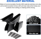 Custom Fit for Door Side Storage Box Tesla Model 3 2017-2023/ Model Y 2020-2023 Accessories Armrest Phone Container Door Organizer Handle Pocket Tray Black Set of 4